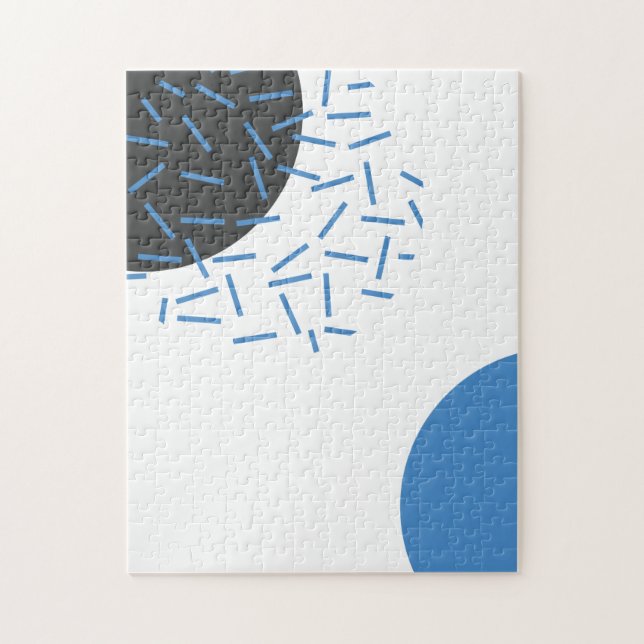 Modern, enkel, coola, abstrakt, grafik mönster pussel (Vertikal)