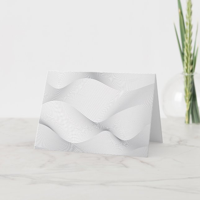 Modern, enkel, coola, abstrakt rörelse mönster kort (Framsida)