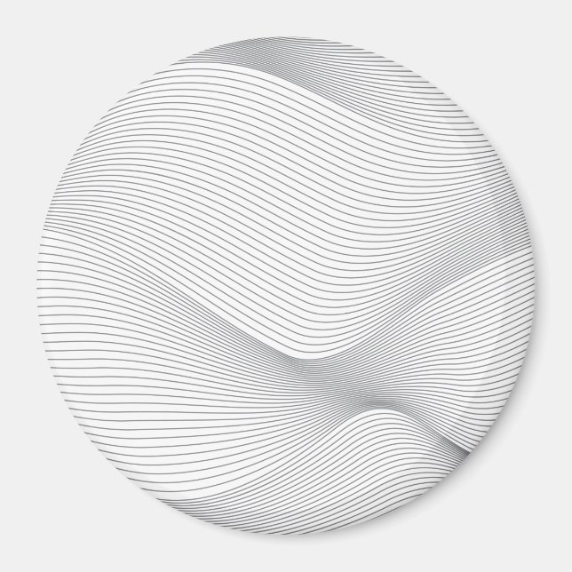 Modern, enkel, coola, abstrakt rörelse mönster magnet (Framsidan)