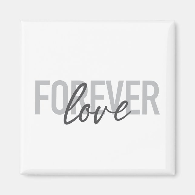 Modern, enkel, coola av Forever love Magnet (Framsidan)