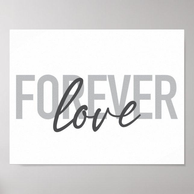 Modern, enkel, coola av Forever love Poster (Framsidan)