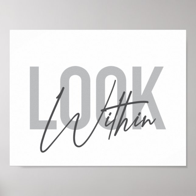 Modern, enkel, coola stadstypografi poster (Framsidan)