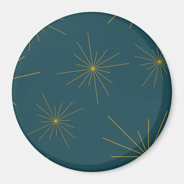 Modern, enkel, coola, trendigets ljusabstraktion magnet (Framsidan)