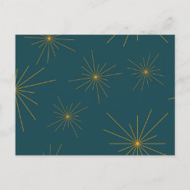 Modern, enkel, coola, trendigets ljusabstraktion vykort