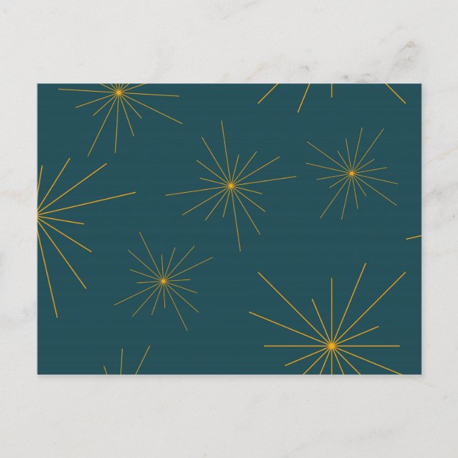 Modern, enkel, coola, trendigets ljusabstraktion vykort (Framsida)