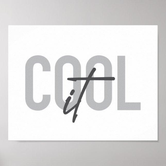 Modern, enkel, coola-typografi av Coolan IT Poster (Framsidan)