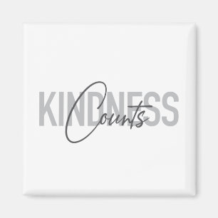 Modern, enkel, coola-typografi av Kindness Counts Magnet