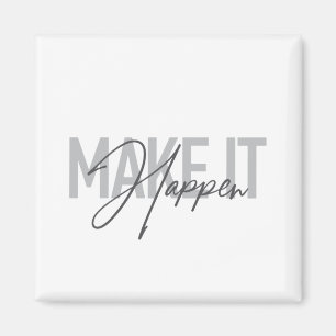 Modern, enkel, coola-typografi gör att det händer magnet