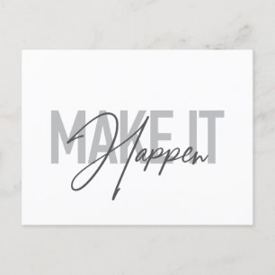Modern, enkel, coola-typografi gör att det händer vykort