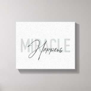 Modern, enkel, coola-typografi Miracle Händs Canvastryck