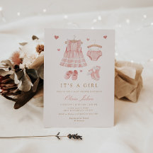 Modern enkel Cute Boho Clothes Baby Shower I