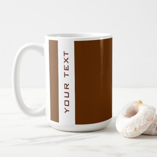 Modern enkel designmall Namn eller stort textforma Kaffemugg (Med munk)