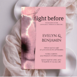 Modern, enkel Dusty Ro Rehearsal-middag Inbjudningar