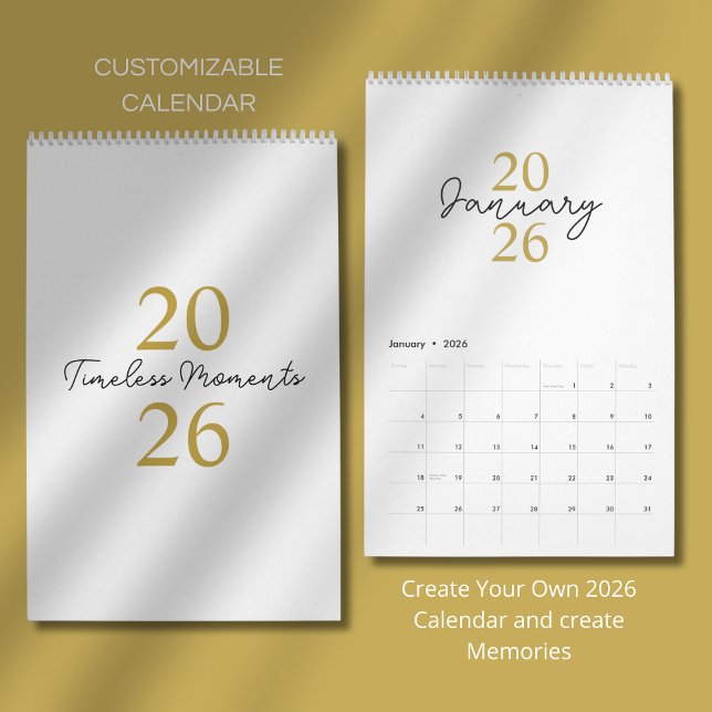 Modern Enkel Elegant 2026 Kalender (Skapare uppladdad)