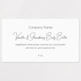 Modern enkel Elegant Beauty Skin Care-Anpassningsb Klistermärke