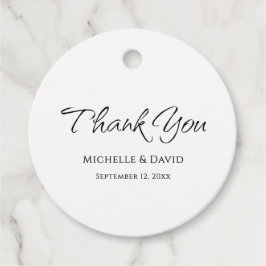 Modern enkel Elegant Bröllop Tack Gåvor Etiketter