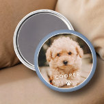 Modern enkel Elegant Chic Pet-foto i Tass Magnet<br><div class="desc">Den här enkla och klassiska designen består av sans serif-typografi och lägger till en anpassningsbar foto av ditt sällskapsdjur.</div>