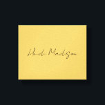 Modern enkel Elegant, enkel Guld Färg-kalligrafi Canvastryck<br><div class="desc">Trendiget Retro Stil-mall för alla behov.</div>