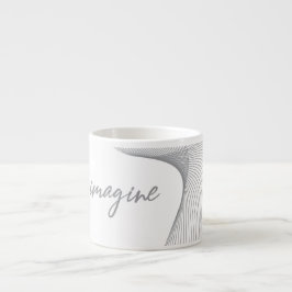 Modern, enkel, elegant grafik för Imagine Espressomugg