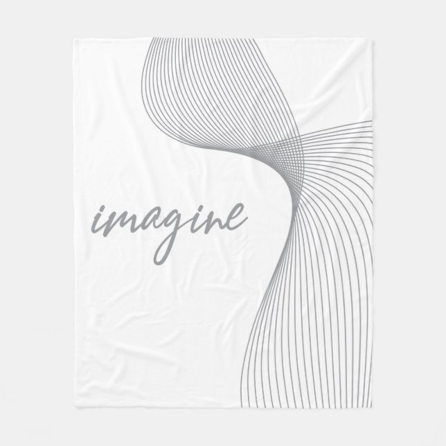 Modern, enkel, elegant grafik för Imagine Fleecefilt (Framsidan)