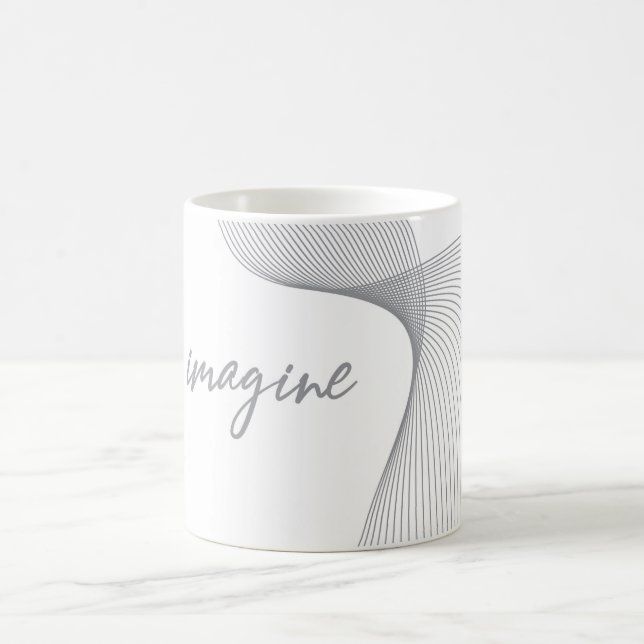 Modern, enkel, elegant grafik för Imagine Kaffemugg (Center)