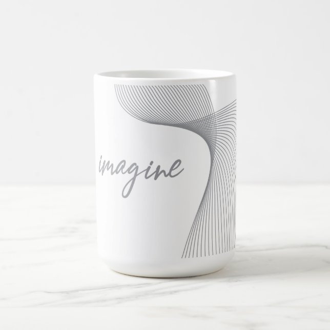 Modern, enkel, elegant grafik för Imagine Kaffemugg (Center)