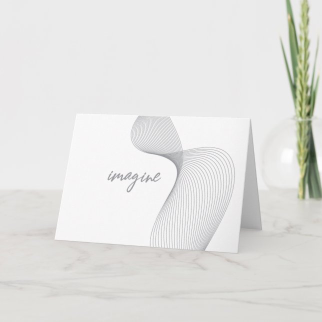 Modern, enkel, elegant grafik för Imagine Kort (Framsida)