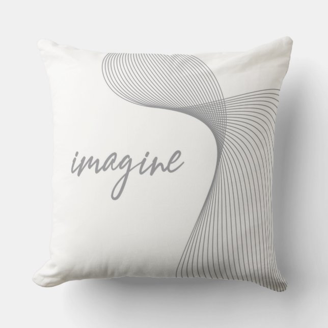 Modern, enkel, elegant grafik för Imagine Kudde (Framsida)