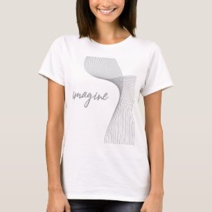 Modern, enkel, elegant grafik för Imagine T Shirt
