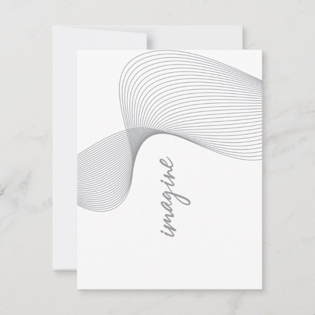 Modern, enkel, elegant grafisk design av Imagine Anteckningskort (Framsida)
