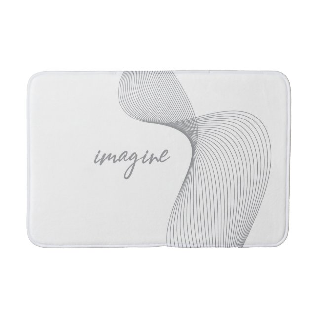 Modern, enkel, elegant grafisk design av Imagine Badrumsmatta (Framsidan)