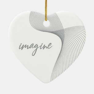 Modern, enkel, elegant grafisk design av Imagine Julgransprydnad Keramik