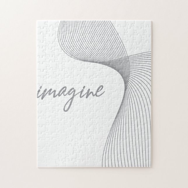 Modern, enkel, elegant grafisk design av Imagine Pussel (Vertikal)