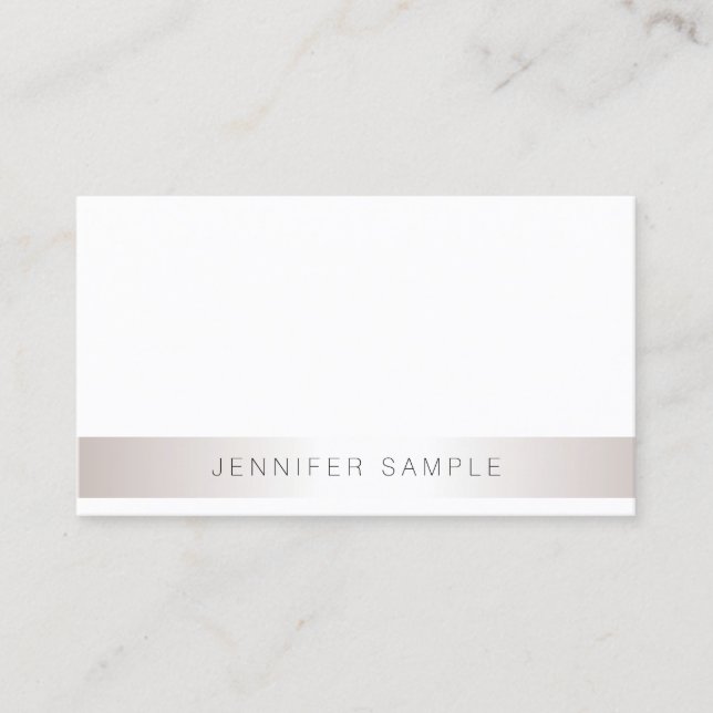 Modern enkel Elegant - minimalistisk mallsalon Visitkort (Framsida)