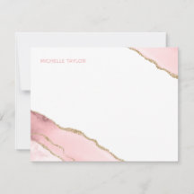 Modern enkel Elegant  Rosa Agate