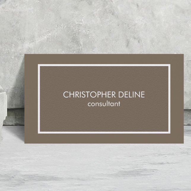 Modern enkel elegant strukturbruntadvokat visitkort (Skapare uppladdad)