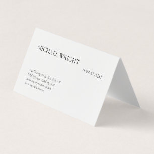Modern enkel, enkel, minimalistisk visitkort