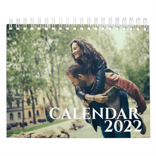 Modern enkel familjesammanfoto 2022 kalender (Omslag)