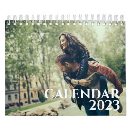 Modern enkel familjesammanfoto 2023-kalender kalender