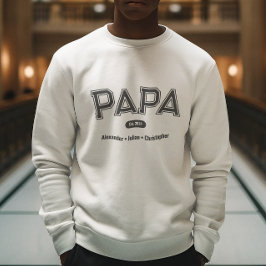 Modern enkel fetstil Pappa Lång Ärmad Tröja