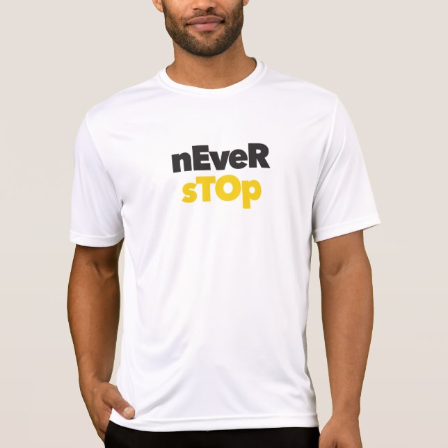 Modern, enkel, fetstilt typografisk design Sluta a T Shirt (Framsida)