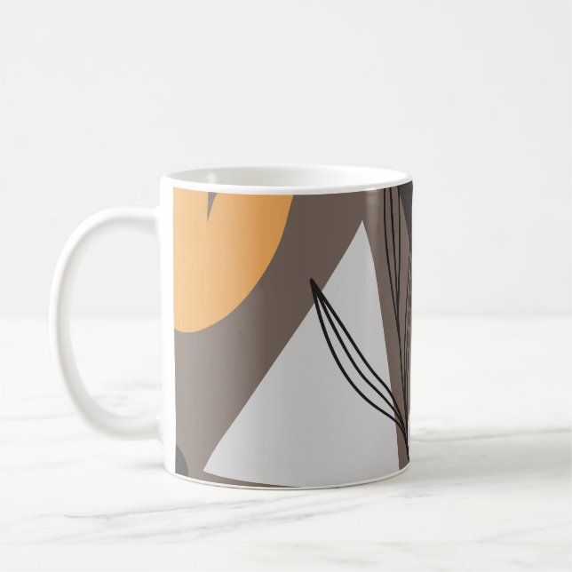 Modern enkel form ger sömlös mönster-design. Sök Kaffemugg (Vänster)