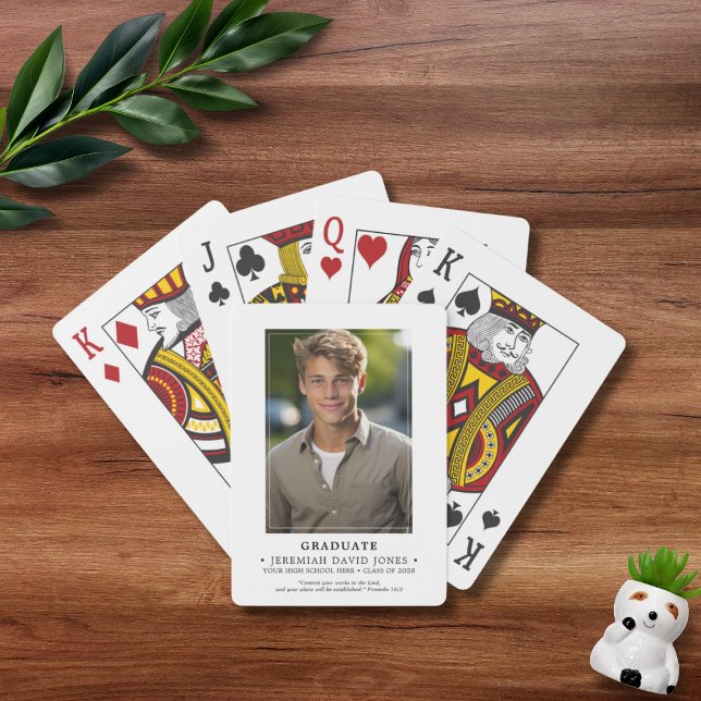 Modern enkel foto Studenten Casinokort (Skapare uppladdad)