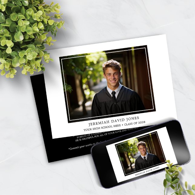 Modern enkel foto Studenten Inbjudningar (Skapare uppladdad)