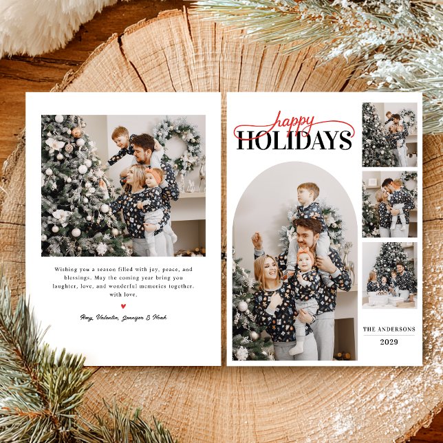 Modern enkel fotokalligrafi av Glad helg Julkort (Skapare uppladdad)