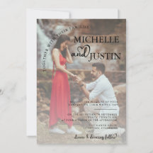 Modern enkel fotominimalistisk Bröllop