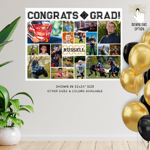 Modern enkel fotopatsamling i Student 17 Poster