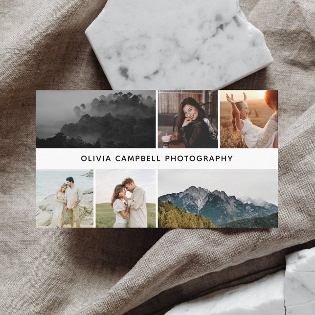 Modern enkel fotosamling visitkort (Skapare uppladdad)