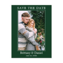 Modern enkel fotospara Grönten Datum