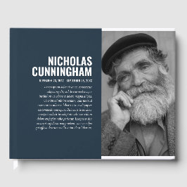 Modern enkel fotosvart, vit filtersymbol gästböcker